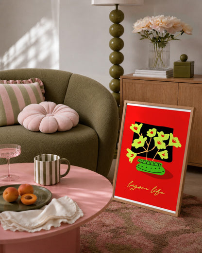 SENT Studio - Artistic Poster No. 19 - framed print in a styled room