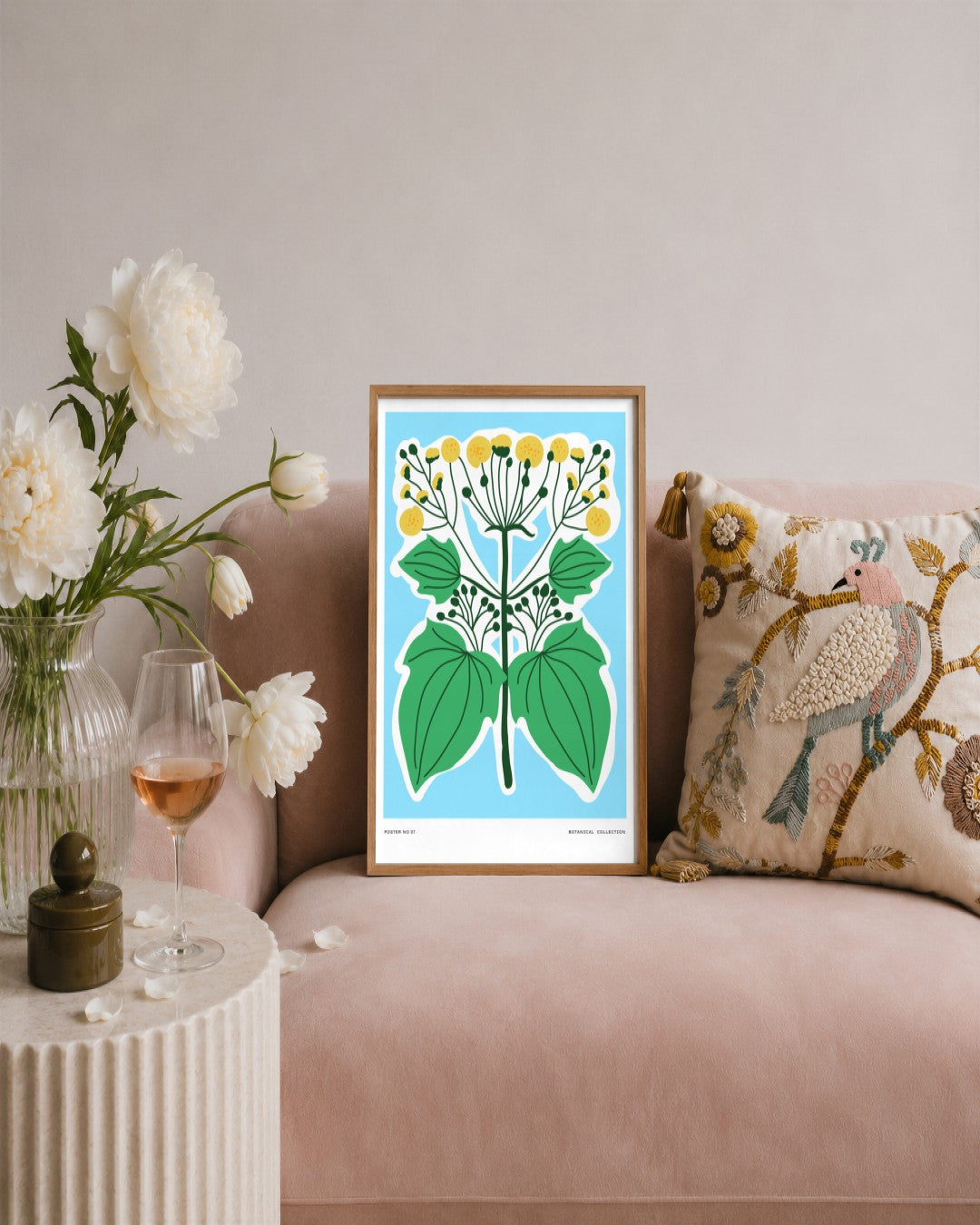 SENT Studio - Aesthetic Poster No. 7 - framed print in a styled room