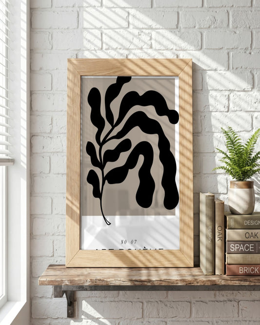 SENT Studio - Bohemian Poster No. 59 - framed print in a styled room