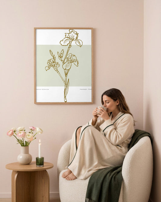 SENT Studio - Blooming Flowers Poster No. 54 - framed print in a styled room