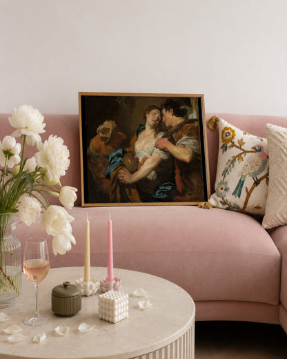 Renaissance Masters - Renaissance Masterpiece No. 128 - framed print in a styled room