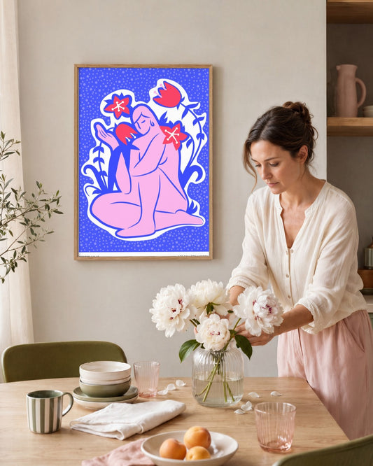 SENT Studio - Aesthetic Poster No. 43 - framed print in a styled room
