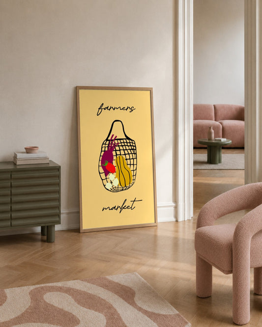 SENT Studio - Artistic Poster No. 3 - framed print in a styled room