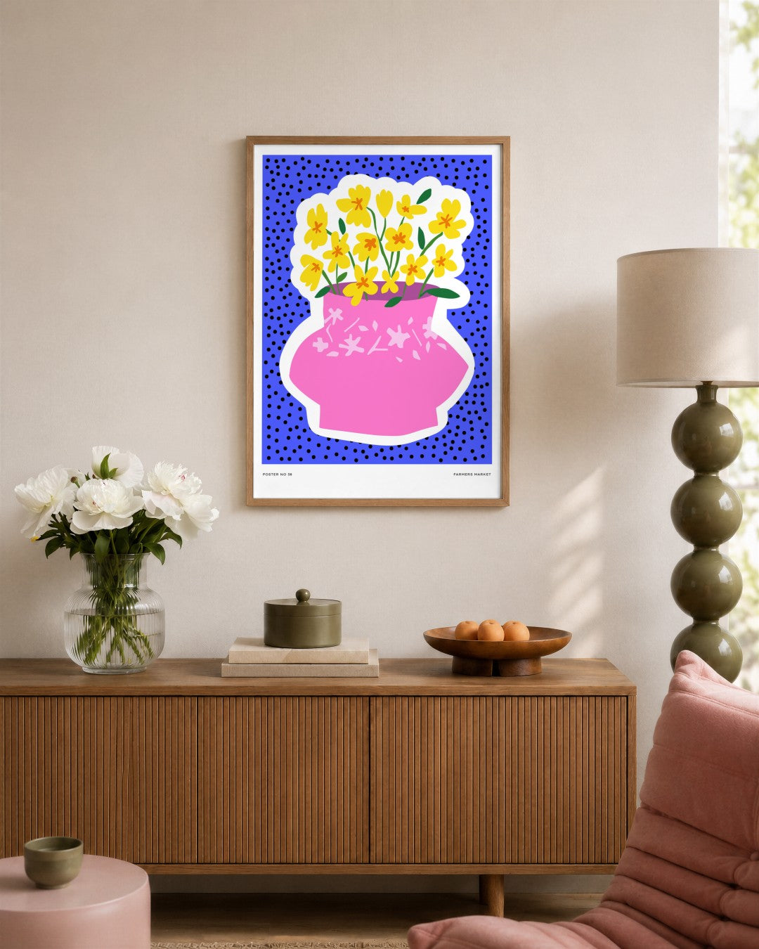 SENT Studio - Aesthetic Poster No. 38 - framed print in a styled room