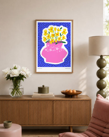 SENT Studio - Aesthetic Poster No. 38 - framed print in a styled room