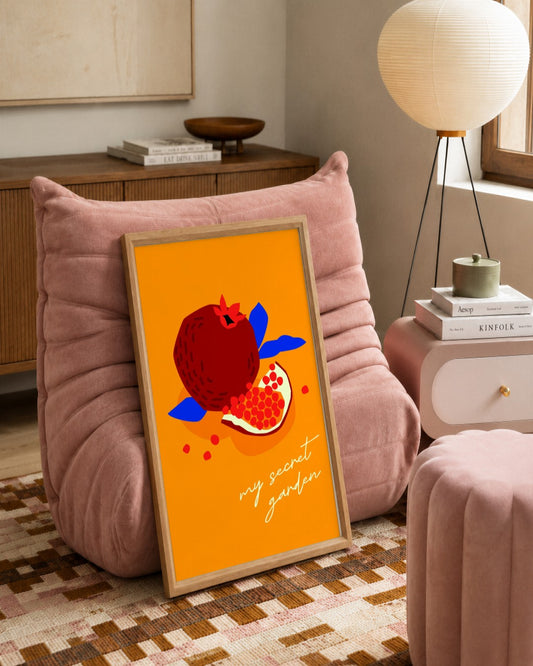 SENT Studio - Artistic Poster No. 35 - framed print in a styled room