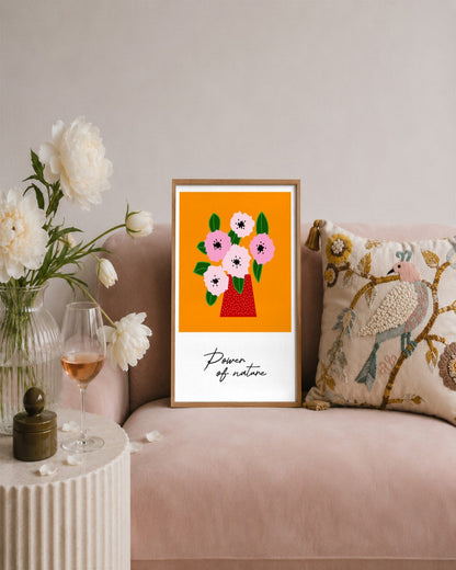 SENT Studio - Artistic Poster No. 4 - framed print in a styled room