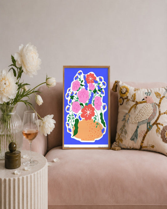 SENT Studio - Aesthetic Poster No. 5 - framed print in a styled room