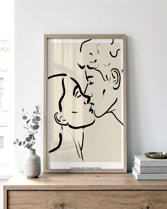 SENT Studio - Bohemian Poster No. 91 - framed print in a styled room