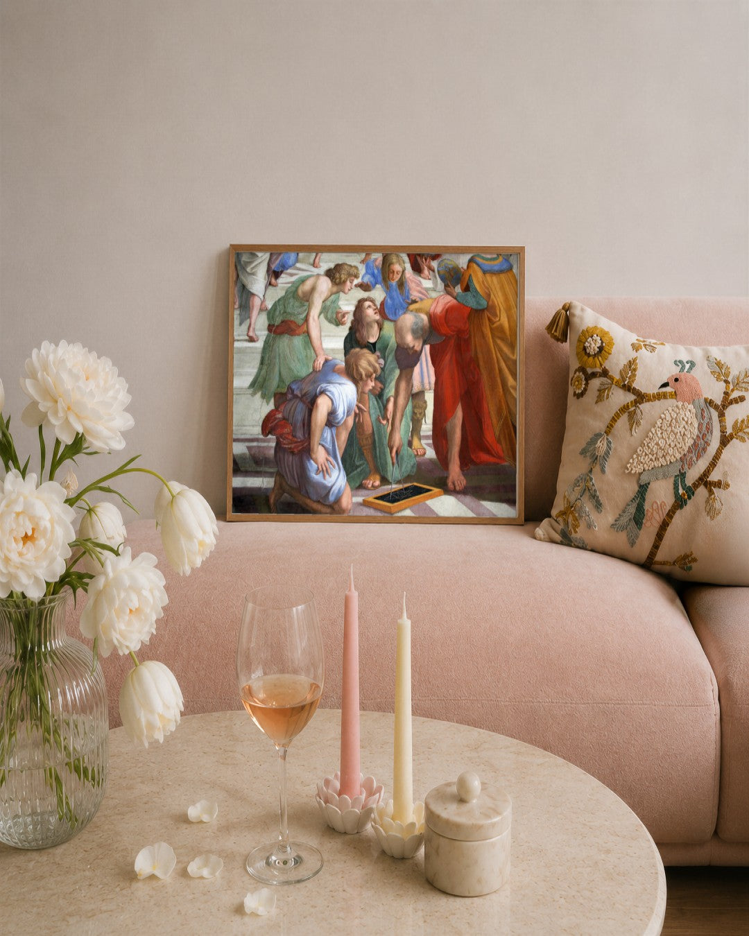 Renaissance Masters - Renaissance Masterpiece No. 260 - framed print in a styled room