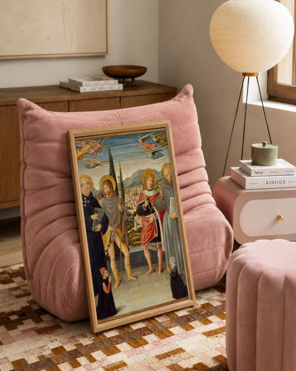 Renaissance Masters - Renaissance Masterpiece No. 158 - framed print in a styled room