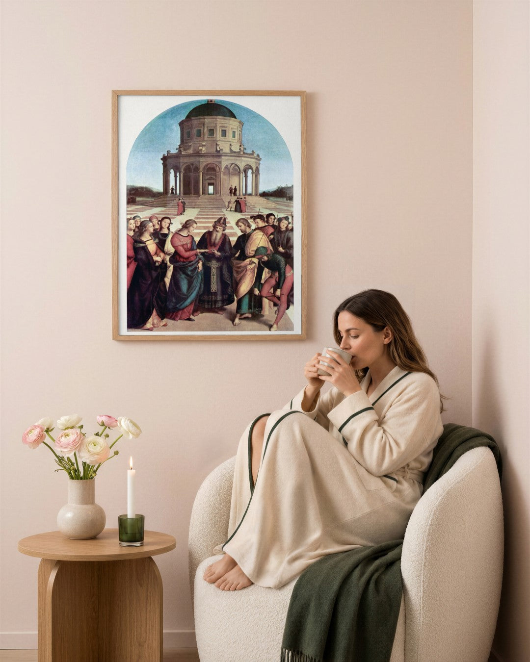 Renaissance Masters - Renaissance Masterpiece No. 343 - framed print in a styled room
