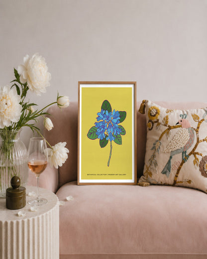 SENT Studio - Flower Poster No. 15 - framed print in a styled room