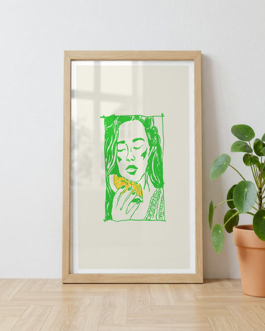 SENT Studio - Cravings Poster No. 52 - framed print in a styled room