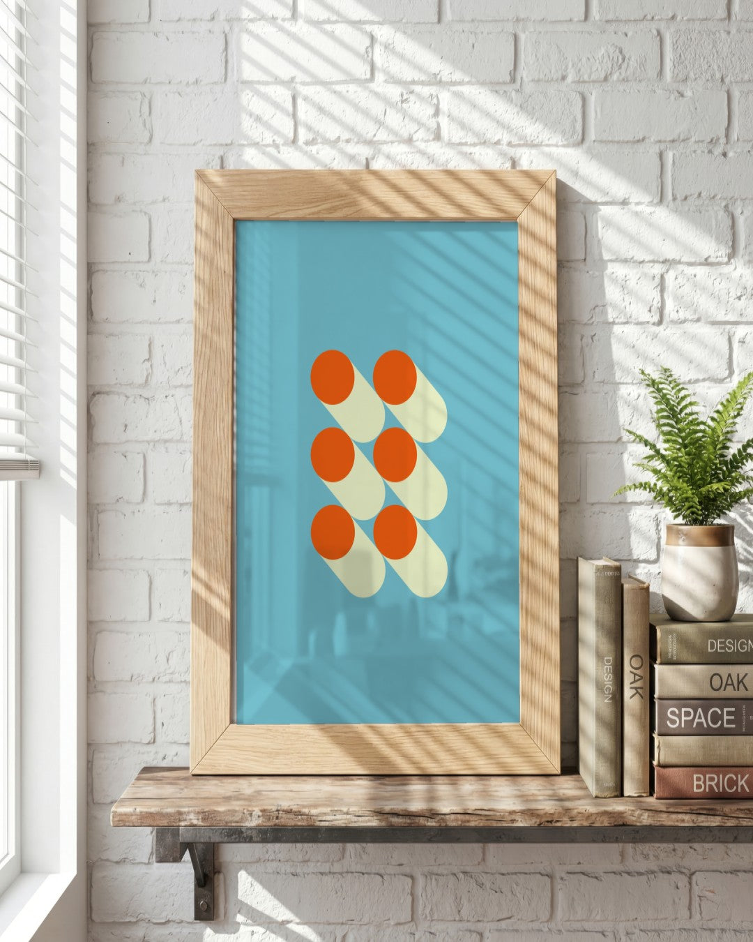 Bauhaus - Poster No. 1 - framed print in a styled room