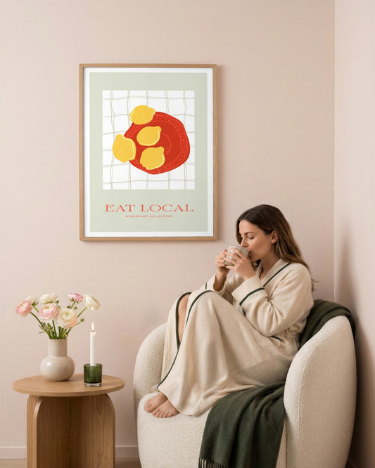 SENT Studio - Cravings Poster No. 20 - framed print in a styled room