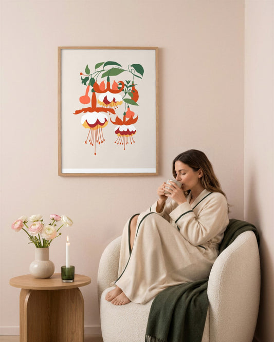 SENT Studio - Botanical Poster No. 66 - framed print in a styled room