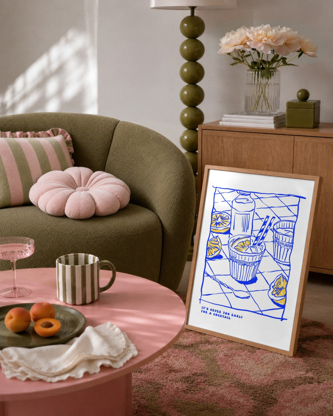 SENT Studio - Cravings Poster No. 46 - framed print in a styled room