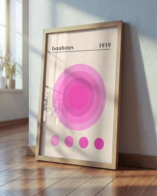 Bauhaus - Poster No. 38 - framed print in a styled room
