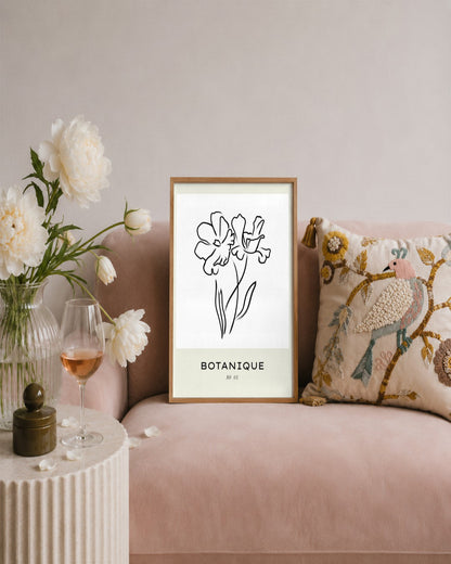 SENT Studio - Bohemian Poster No. 90 - framed print in a styled room