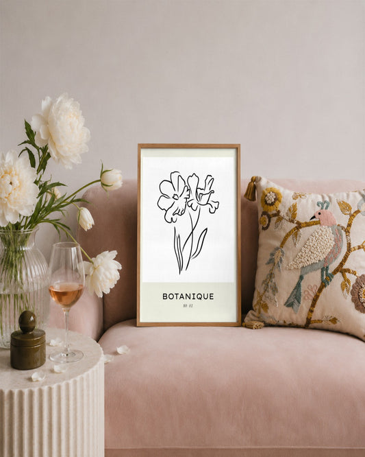 SENT Studio - Bohemian Poster No. 90 - framed print in a styled room