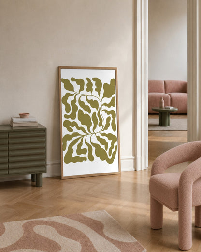 SENT Studio - Blooming Flowers Poster No. 38 - framed print in a styled room