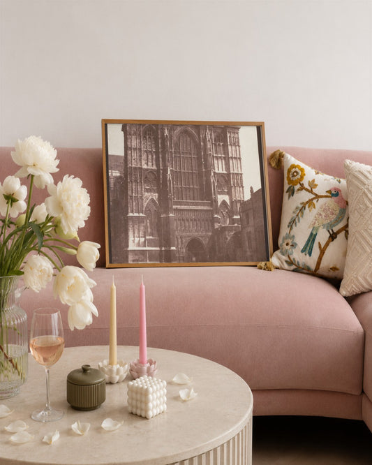 Nicholas Henneman - Westminster Abbey - framed print in a styled room