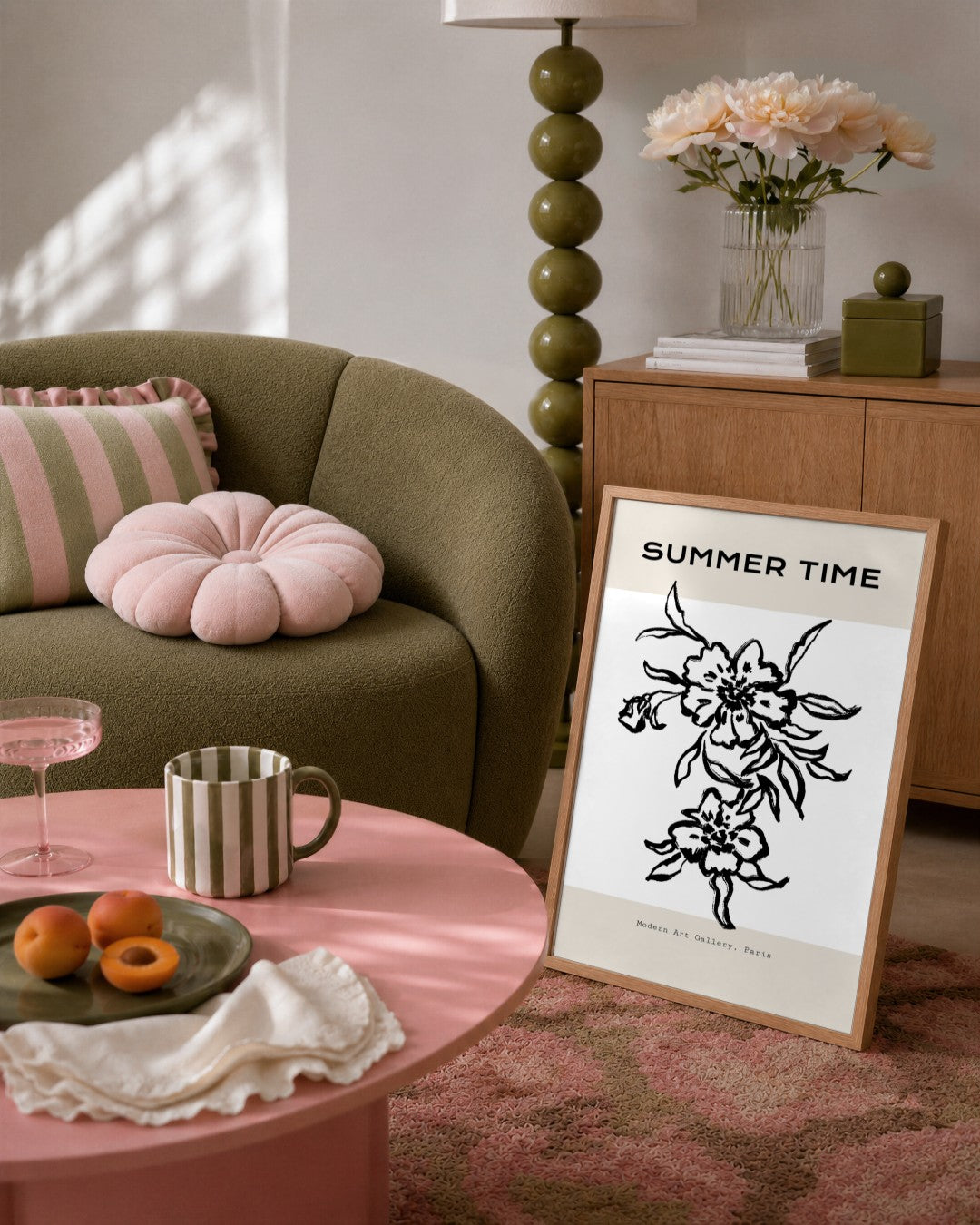 SENT Studio - Dancing Poster No. 56 - framed print in a styled room