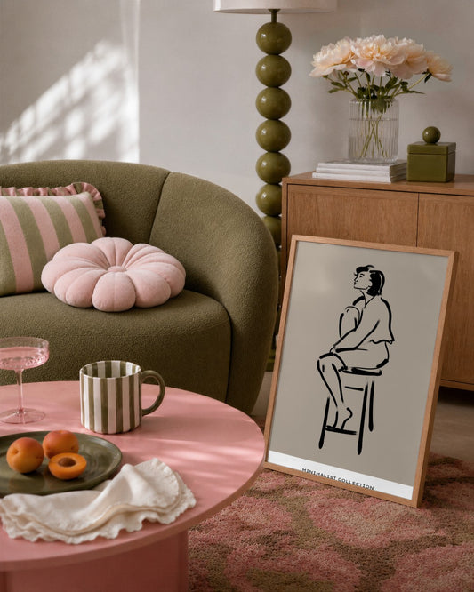 SENT Studio - Bohemian Poster No. 36 - framed print in a styled room