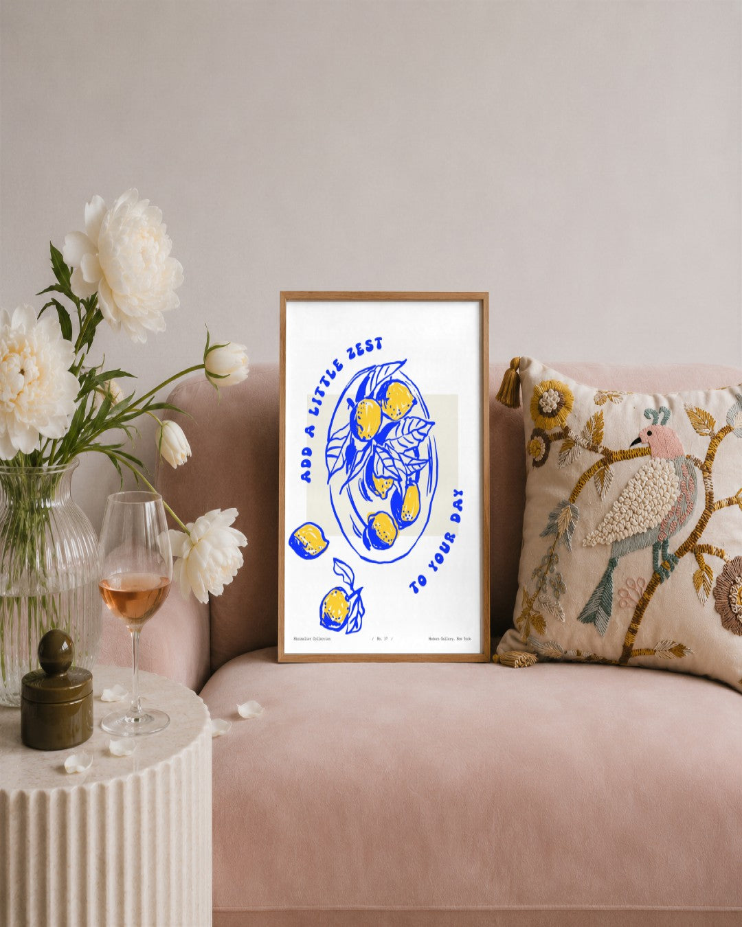 SENT Studio - Cravings Poster No. 37 - framed print in a styled room