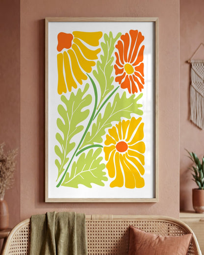 SENT Studio - Organic Cut-out No. 5 - framed print in a styled room