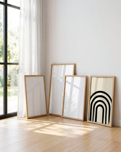 SENT Studio - Bohemian Poster No. 98 - framed print in a styled room