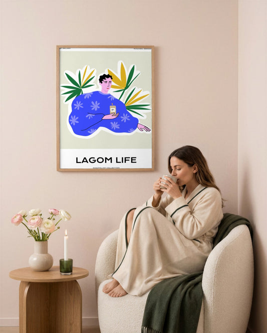 SENT Studio - Aesthetic Poster No. 47 - framed print in a styled room