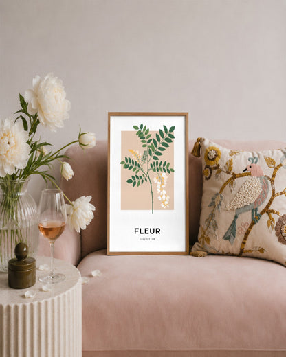 SENT Studio - Botanical Poster No. 35 - framed print in a styled room