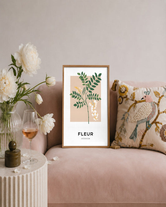 SENT Studio - Botanical Poster No. 35 - framed print in a styled room