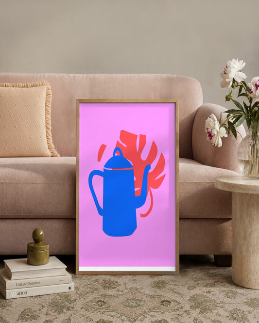 SENT Studio - Abstract Poster No. 15 - framed print in a styled room