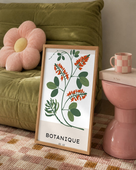SENT Studio - Botanical Poster No. 15 - framed print in a styled room