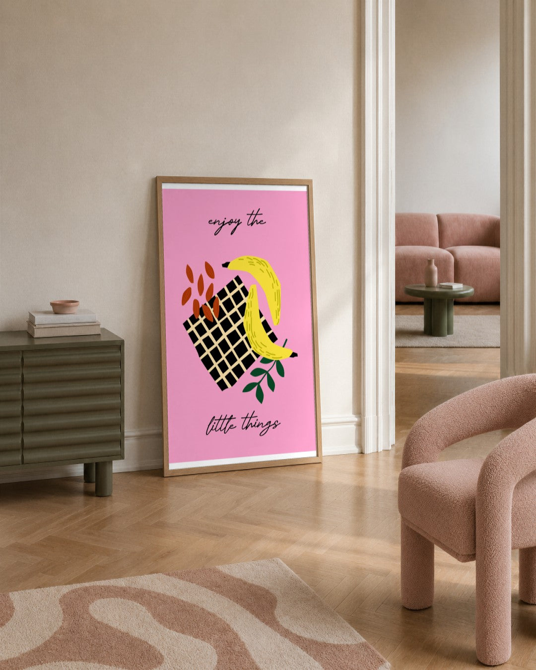 SENT Studio - Artistic Poster No. 46 - framed print in a styled room