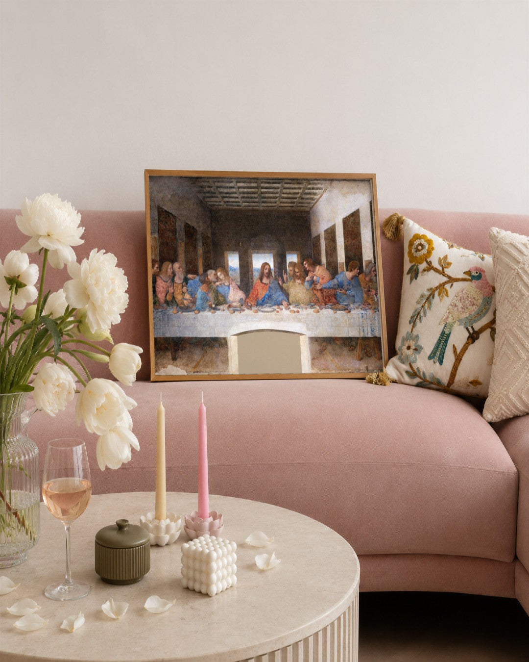 Renaissance Masters - Renaissance Masterpiece No. 342 - framed print in a styled room