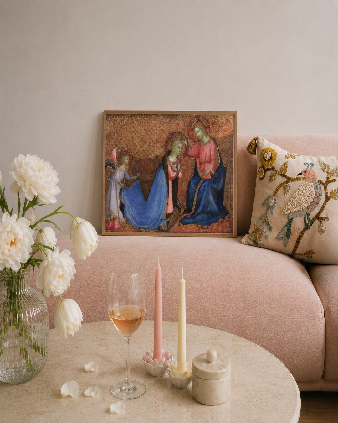 Renaissance Masters - Renaissance Masterpiece No. 409 - framed print in a styled room