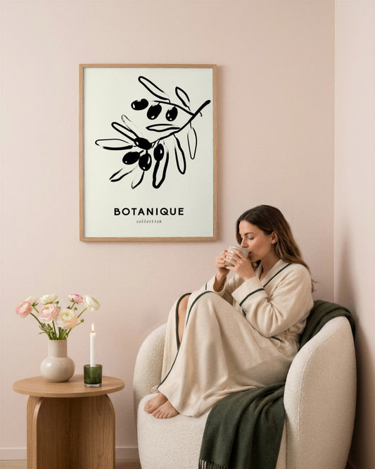 SENT Studio - Bohemian Poster No. 75 - framed print in a styled room