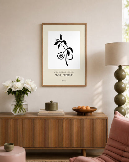 SENT Studio - Bohemian Poster No. 51 - framed print in a styled room