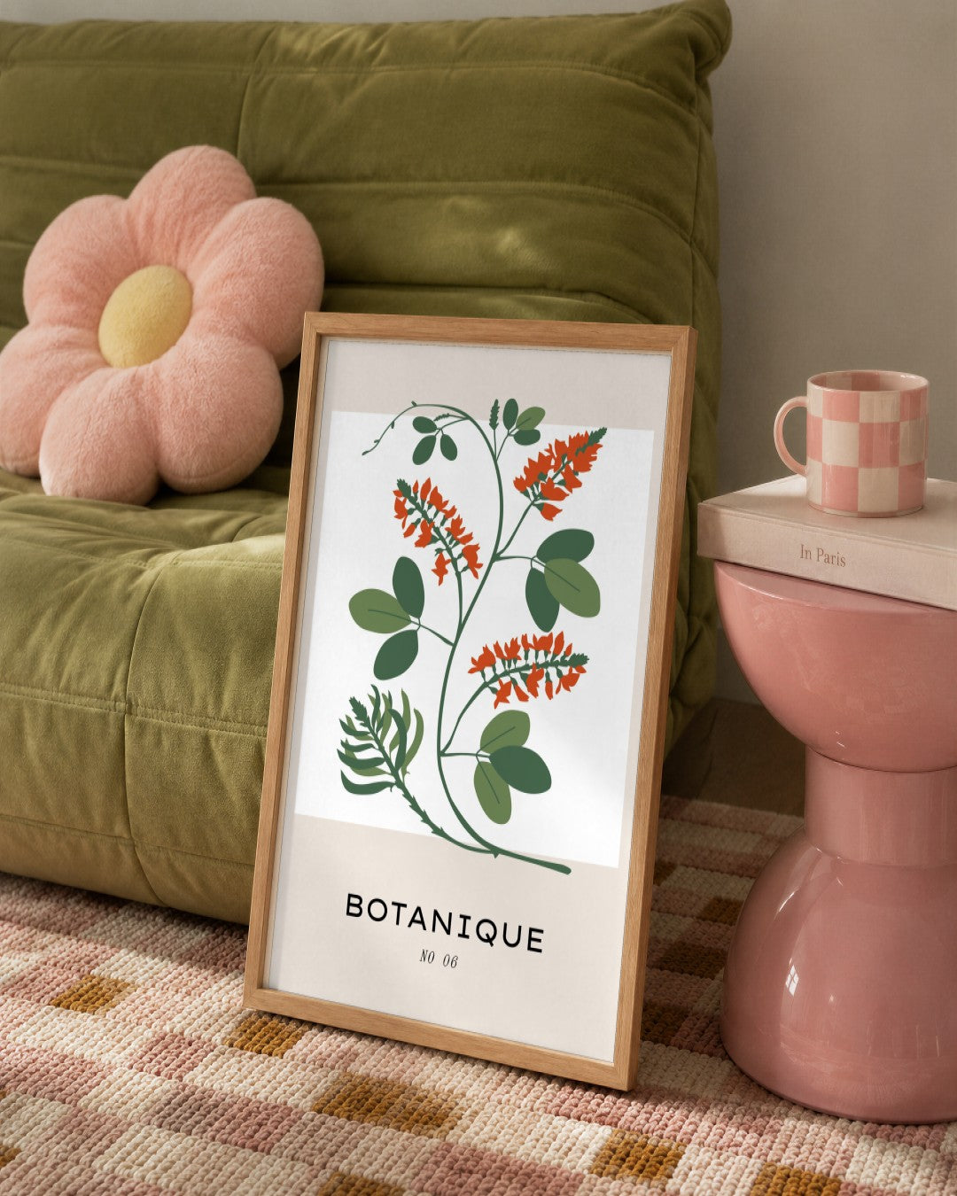 SENT Studio - Botanical Poster No. 15 - framed print in a styled room