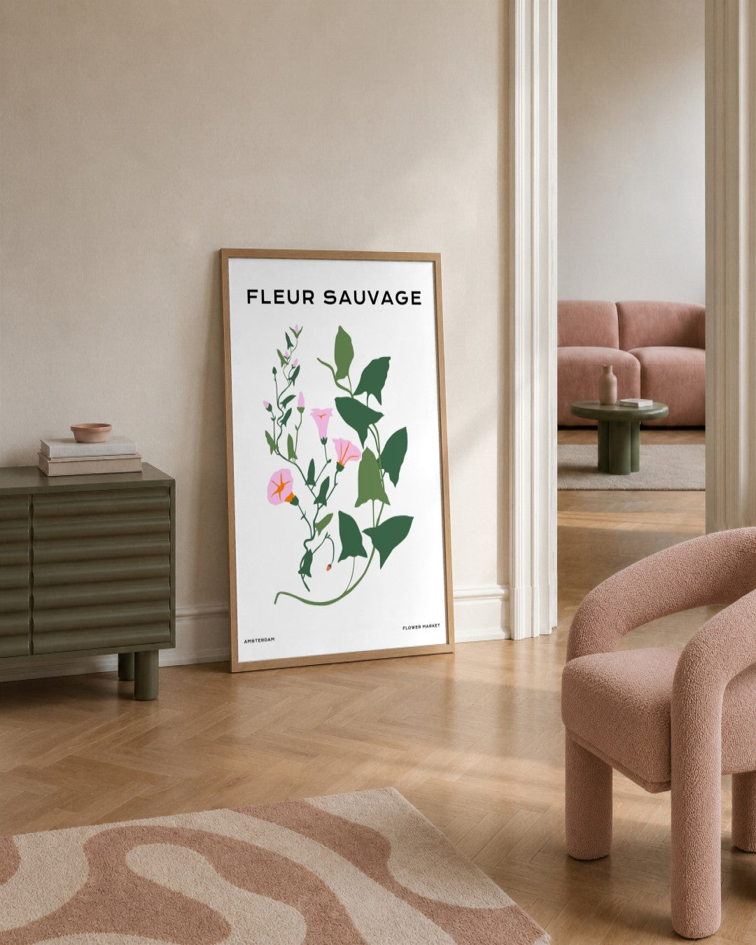 SENT Studio - Botanical Poster No. 42 - framed print in a styled room