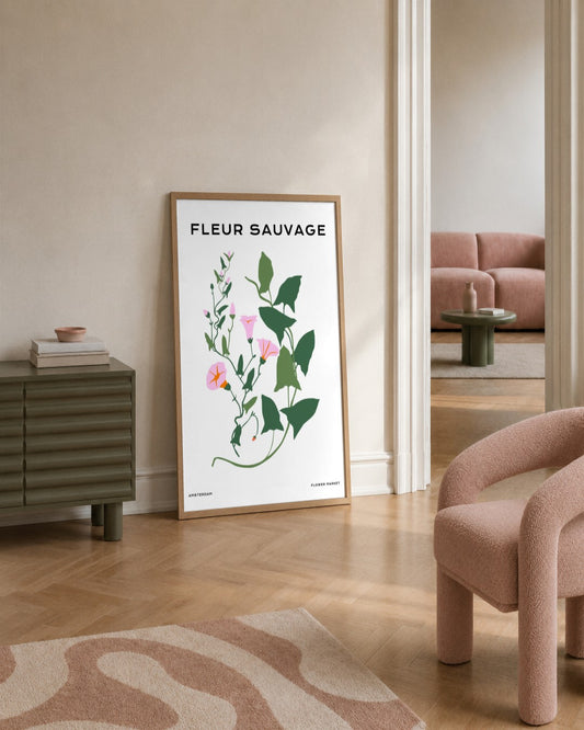 SENT Studio - Botanical Poster No. 42 - framed print in a styled room