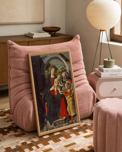 Renaissance Masters - Renaissance Masterpiece No. 61 - framed print in a styled room