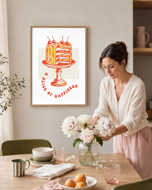 SENT Studio - Cravings Poster No. 36 - framed print in a styled room