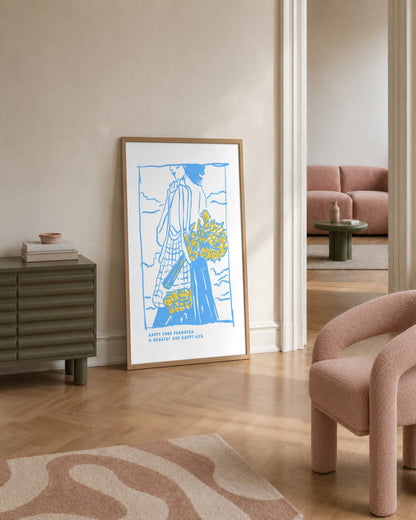 SENT Studio - Cravings Poster No. 48 - framed print in a styled room