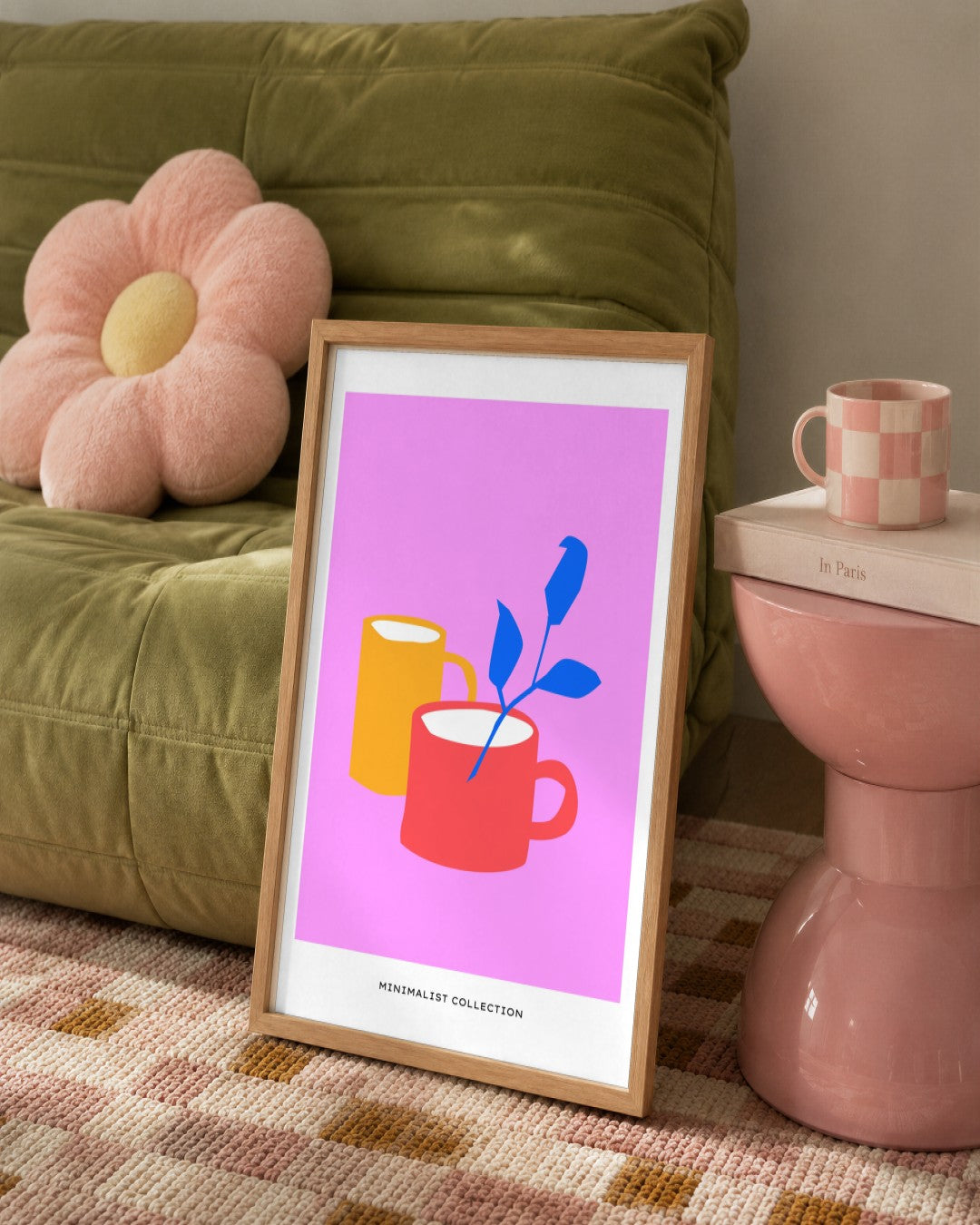 SENT Studio - Abstract Poster No. 41 - framed print in a styled room