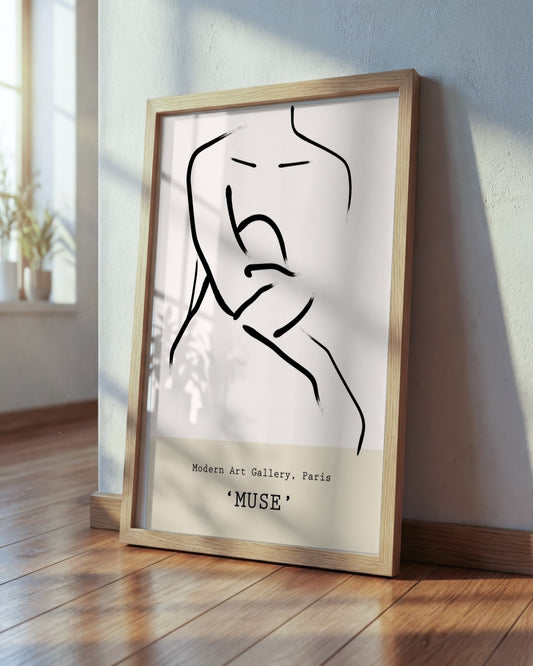 SENT Studio - Bohemian Poster No. 83 - framed print in a styled room